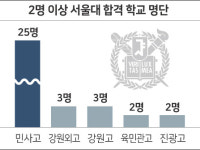 강원도내 서울대 합격자 46명 집계…민사고 25명 최다