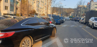 삼척 대형 공사 잇따르면서 도심 주차난 가중