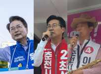 춘천시장 육동한·최성현·이광준 후보캠프 차분한 기다림