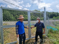 태백선 철도 방호울타리 설치로 농민들 영농 불편 호소