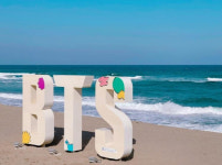 삼척 맹방해변 BTS 포토존 버터비치, 해풍에도 끄덕없어요