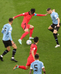 한국-우루과이 전반전 0-0 '접전' 마무리…벤투호 주도권 가져왔다