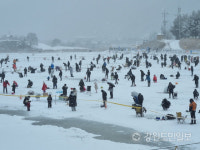 [현장컷] 눈 맞으며 즐기는 평창송어축제