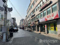 원주 문화의 거리는 변신 중… 꽁드리·개 조형물 모두 철거