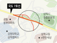 사고 다발 삼척캠퍼스 앞 국도 7호선 개선