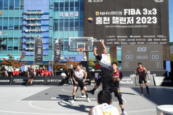 홍천 3대3 농구 열기 뜨겁다…'홍천 챌린저 2023' 개최