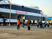 동해 묵호항 여객선터미널 대형버스 진입·회차로 조성 완료