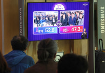 경기 성남분당갑 이광재 52.8%, 안철수 47.2% [지상파3사 출구조사]