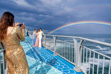 [현장컷] 고성 거진 백섬 하늘에 뜬 쌍 무지개