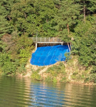 [현장컷] 아슬아슬한 의암호수변 자전거길