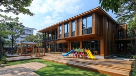 원주, 목재 건축물로 뜬다… 어린이 목재 놀이터 이어 목재문화체험장 건립