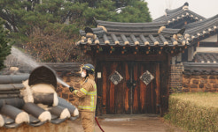 의성 산불, 안동 하회마을 앞 5㎞ 접근…산림 당국, 헬기 투입 진화