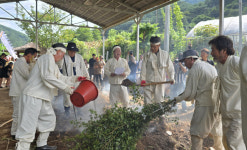 전통 가무악 엿보다… 정선 고유 민속 전통삼굿 재현