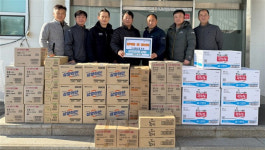 원주 문막읍 청·장년회 식·생활용품 기탁