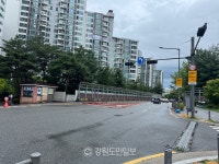 낙뢰로 인해 춘천지역 일부서 신호등 꺼져