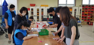 공주정명학교 고등학생, 교내 모의 판매장 운영