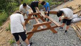 금산산림문화타운 목공체험 학교 내 아지트 만들기 인기