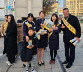 공주신월초, 교통안전! 다함께 3초만 지켜요!