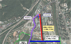 동구 주민 숙원사업 대별동 우회도로 개설 완료