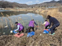 영동추풍령면 새봄 맞이 추풍령저수지환경정화활동