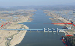 충남 부여 백제보 초당 1508㎥ 물 방류