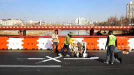 [포토] 유등교 가설교량 완전 개통