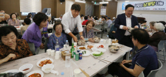 [사진뉴스] 기룡이엔씨, 복날 맞아 사랑의 삼계탕 나눔 행사