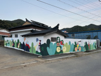 충남도립대 건축인테리어학과, 행복한 웃음꽃 벽화 봉사