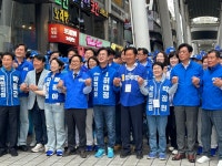 정청래, 대전 출정식서 정치 톱니바퀴처럼 되려면 대전 후보들 다 당선돼야