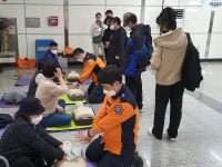 대구 도시철도 환승역에서 심폐소생술 교육