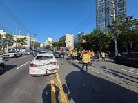 쿵, 쿵, 쿵··· 대구 남구 앞산순환도로서 6중 추돌로 5명 다쳐