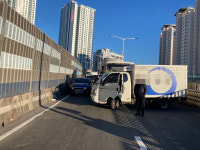 부산 좌천고가도로 5중 추돌...현재 정체 해소