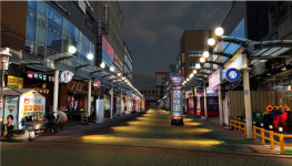 양산 증산역 상가 일대 빛의거리 조성사업 착공