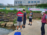 진주 정촌산단 업체 폐유 유출 주민 반발