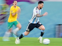 토너먼트 첫골…메시 ‘라스트 댄스’ 계속된다