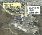 2200세대 ‘입구 차단’ 날벼락…만덕3터널 개통 앞 주민 반발