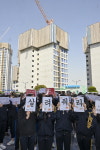 거리로 나온 여고생 400명 “학습권 보장을, 통학로 확보를”