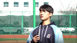 2024년이 기대되는 롯데의 라이징스타, 강속구 사이드암 우강훈을 만나다[부산야구실록]