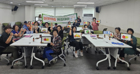 해운대구 반송1동 지역사회보장협의체, 아랫반송 워킹데이 그림그리기 활동 실시