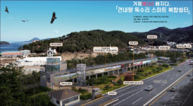 거제시, 독수리떼 장관 견내량 생태쉼터 추진