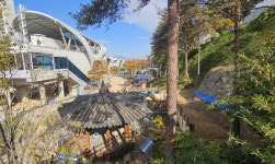 양산도시철도 시청 육교 공사 본격화…내년 상반기 완공 예상