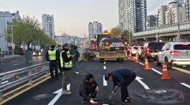 9일 큰비…지하차도 진출입부 지반 또 꺼질라(종합)