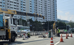 양산대로 왜 막히나 했더니…예고 없던 석산교 보수공사 탓