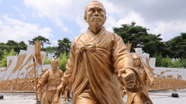 동학기념혁명관 동상 불멸,바람길 새로 제작