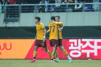 광주FC, 안양 상대로 올해 첫승 신고..아사니 '활약'