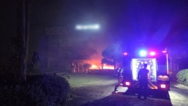 제주 강정동 식당 화재.. 다친 사람 없어