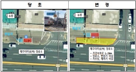 제주 서광로 버스정류장 또 개편...인도폭 줄고 2년짜리 임시방편