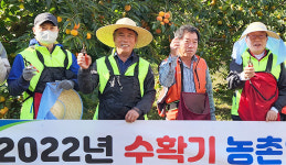 정동농협·NH농협 사천시지부, 단감농가 수확작업 도와