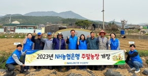 농협은행 부산본부, 주말농장 개장