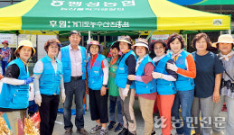 경기 평택 팽성농협, 직거래장터서 감자·보리쌀 등 판매